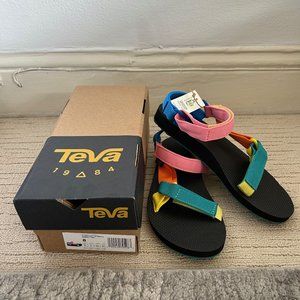 NWT Teva Women's Original Universal Sandal in 90s Multicolor